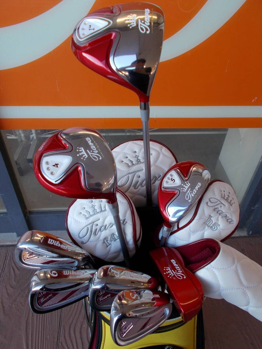 【税込】美品 Wilson Tiara MODA レディスセット 8本セット フレックス:L ウィルソン ティアラモーダ ゴルフクラブ拍卖