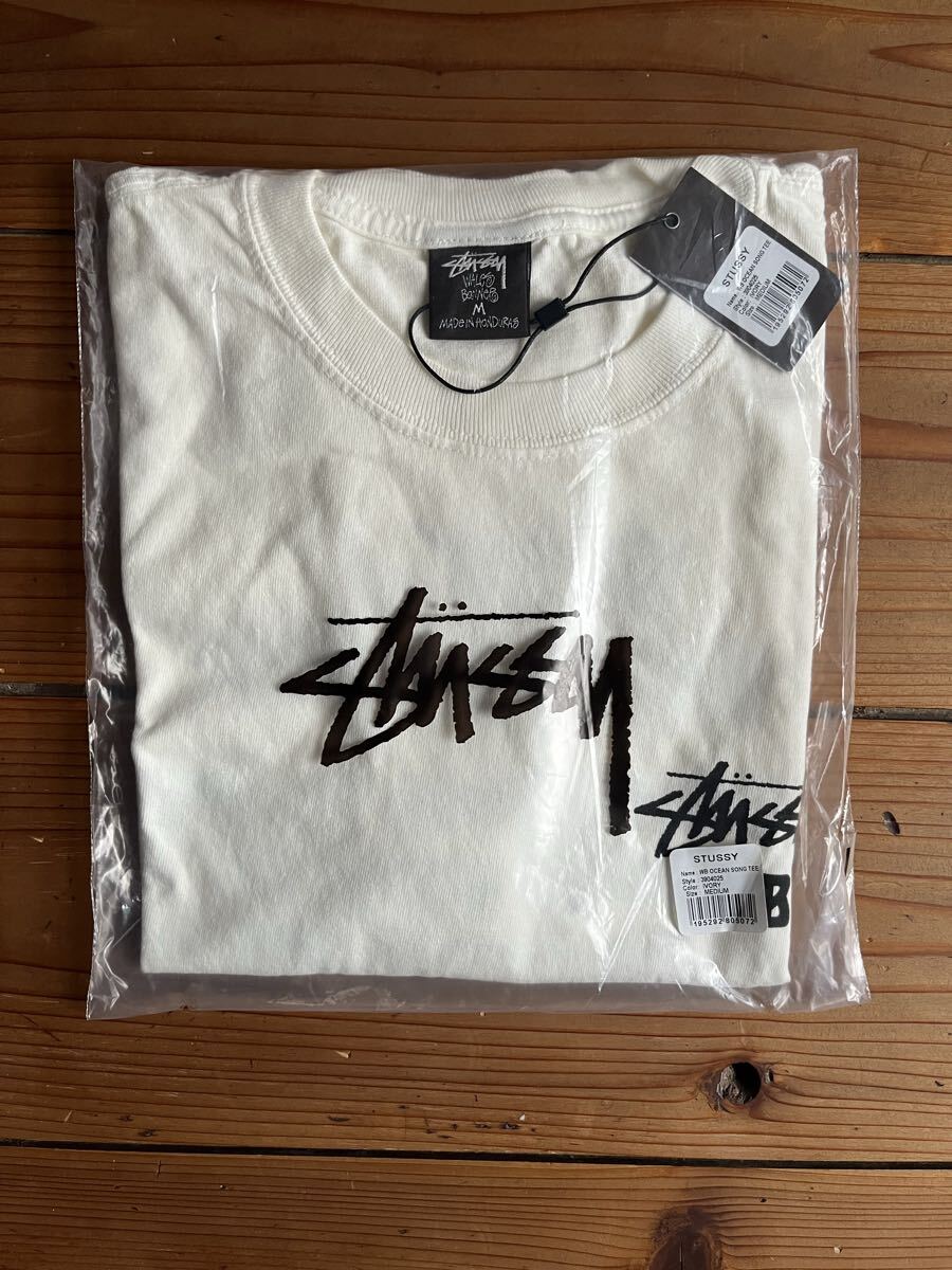Mサイズ STUSSY 25FW WALES BONNER OCEAN SONG TEE IVORY WHITE ステューシー ウェールズ・ボナー Tシャツ ホワイト アイボリー拍卖