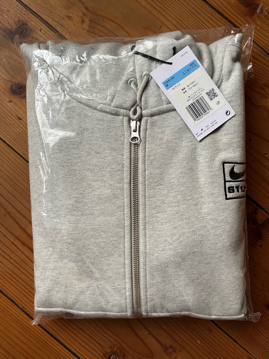 Stussy Nike Fleece Zip Hoodie 25FW Grey Heather ステューシー ナイキ フリース ジップ フーディー パーカー グレーヘザー拍卖