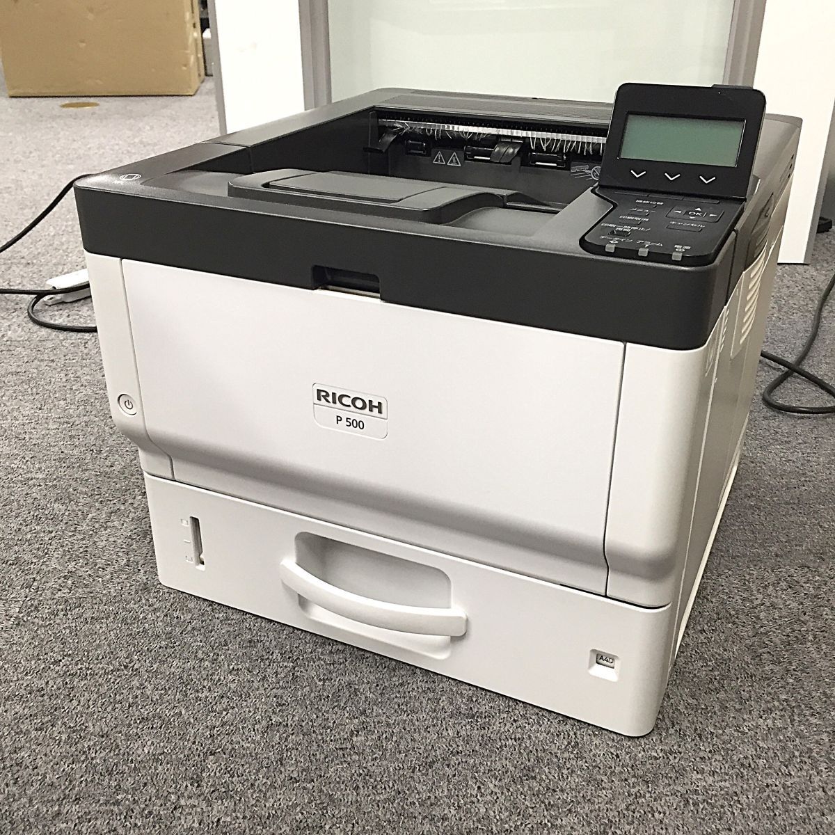 @YN2776 トータルカウント数 217946枚 RICOH P 500 A4 モノクロレーザー プリンター 両面印刷拍卖