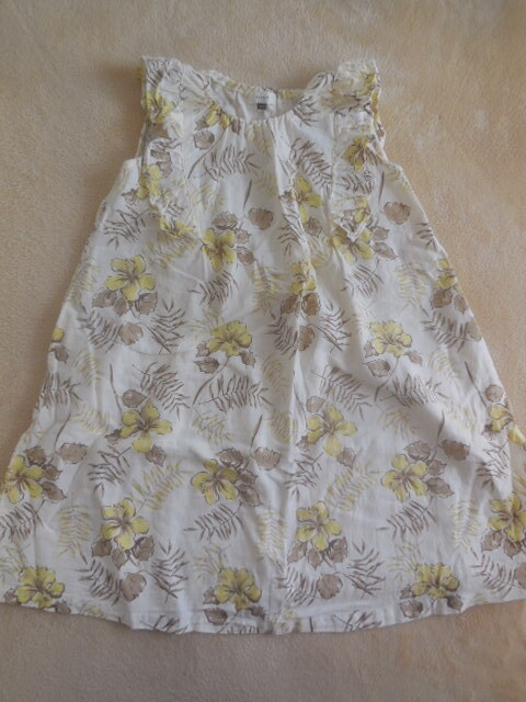 ↑SERAPH↑サイズ130↑イエロー×ブラウン↑ノースリーブワンピース↑セラフ↑拍卖