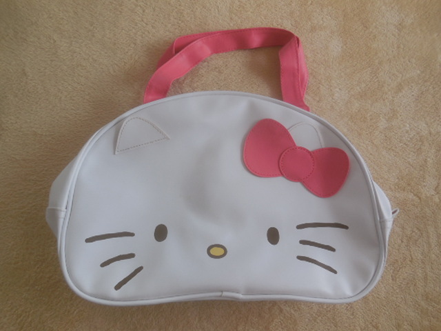 ↑ハローキティ↑ホワイト↑白↑ミニボストンバッグ↑拍卖