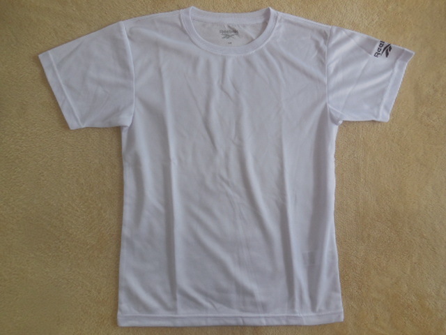 ↑Reebok↑リーボック↑白↑ホワイト↑サイズ140↑半袖Tシャツ↑拍卖