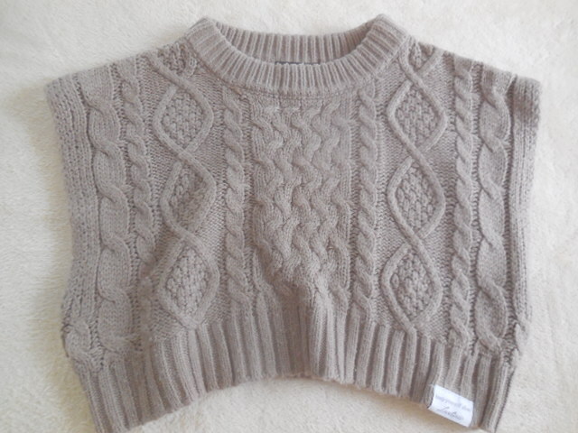 ↑LOVEtoxic↑ブラウン↑ニットベスト↑サイズS↑サイズ140↑拍卖