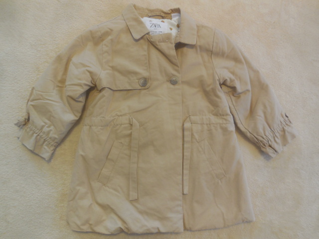 ■ZARA■ベージュ■3~4歳■ハーフコート■サイズ100■拍卖