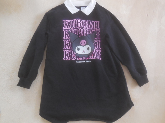 ■ZARA×Kuromi■クロミ■サイズ150■襟付黒長袖ワンピース■拍卖