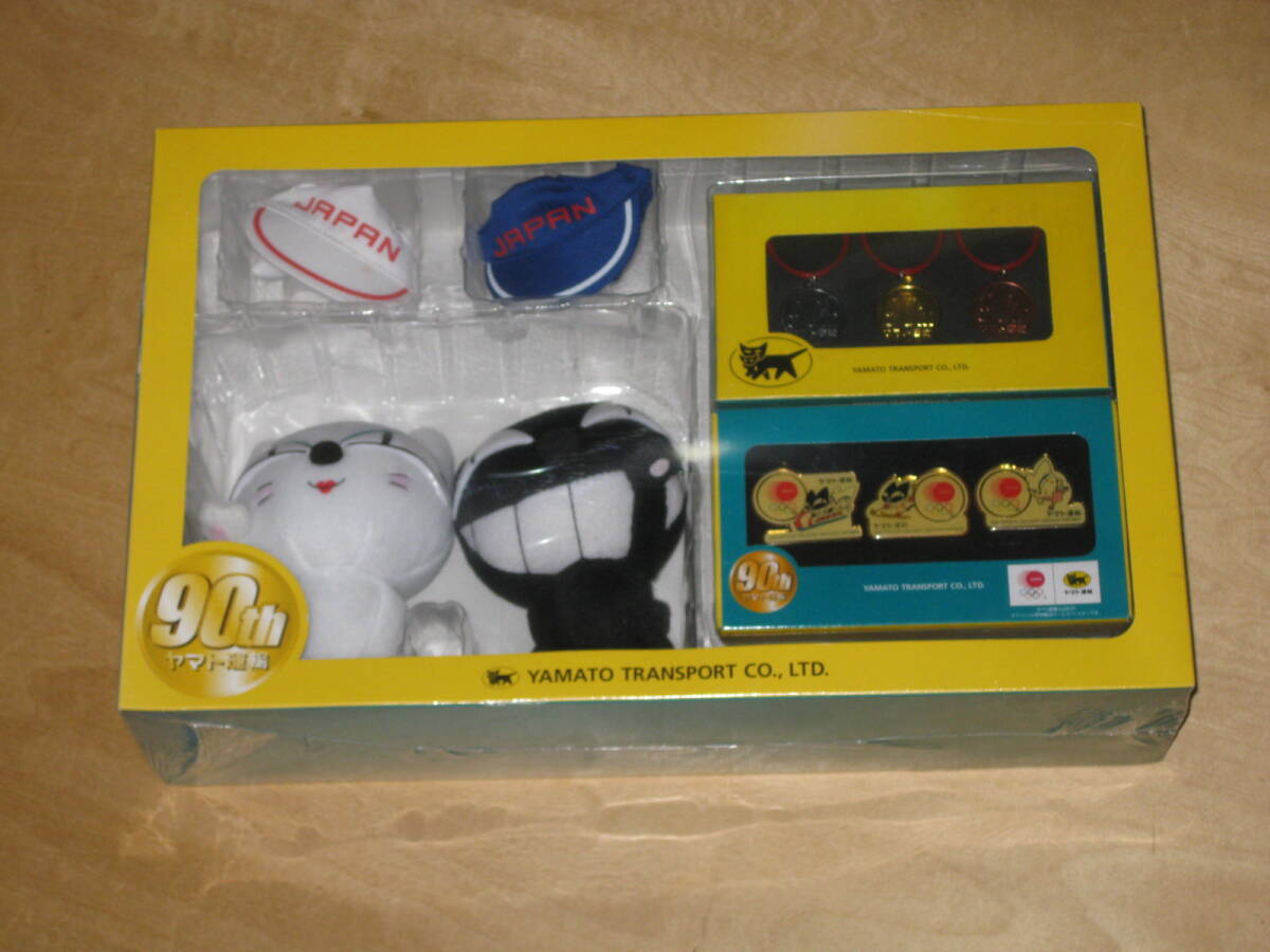 非売品 ヤマト運輸 クロネコシロネコぬいぐるみ着せ替えセット ピンバッジ メダル 90年記念 90th クロネコヤマト オリンピック 送¥920~ 拍卖