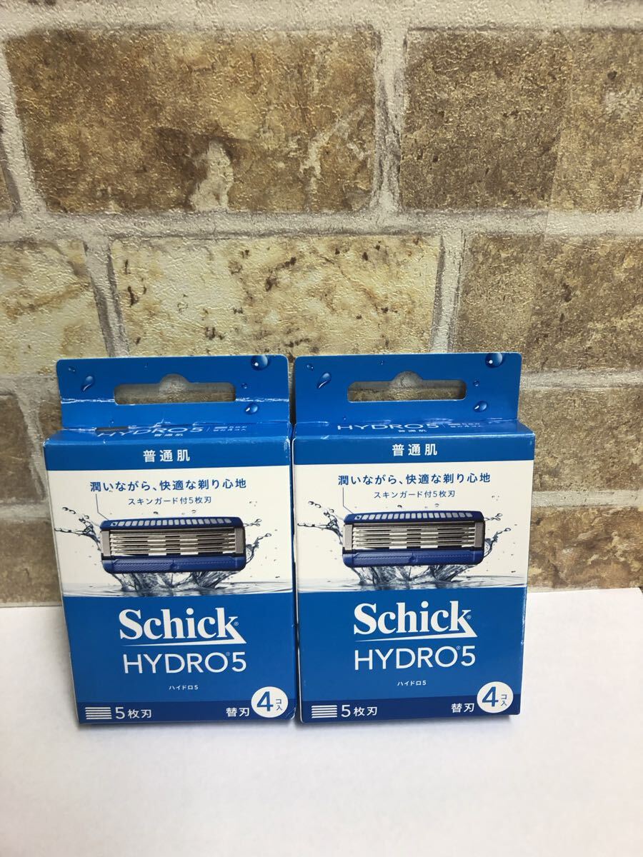 【未開封】 Schick シック HYDRO5 ハイドロ5 普通肌 替刃 4個入り 2点拍卖