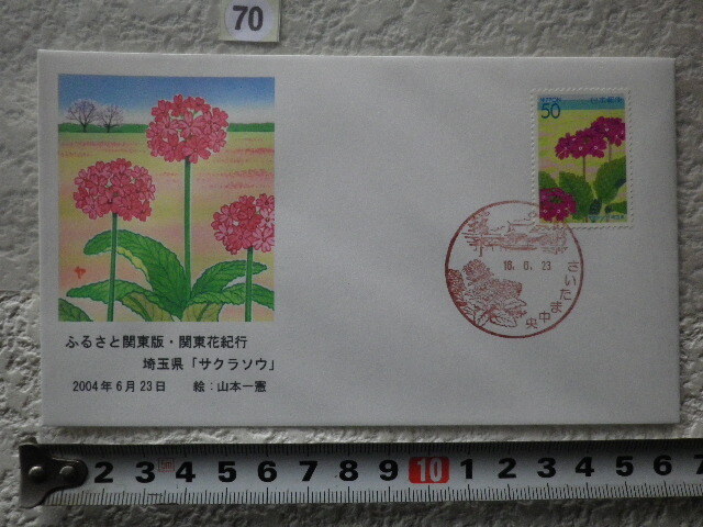 FDC ふるさと切手 関東花紀行・埼玉 2004年1貼1消 解説書有●70● 同梱大歓迎拍卖