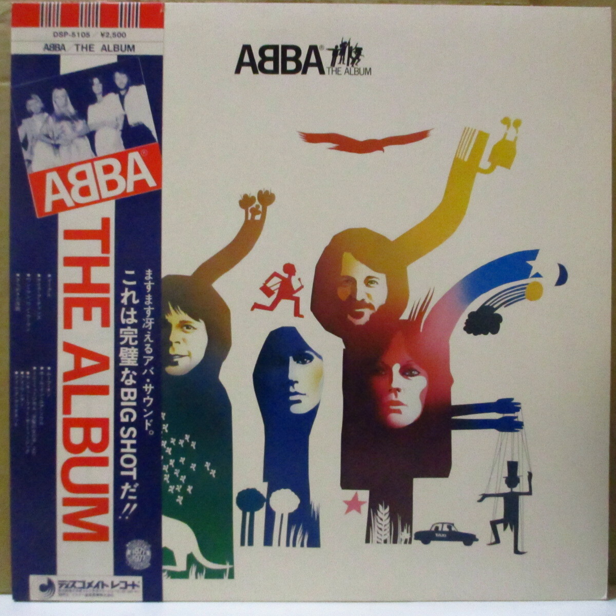 ABBA(アバ)-The Album (Japan オリジナル LP+青&赤帯, ソフト紙インナー, インサート) '7拍卖