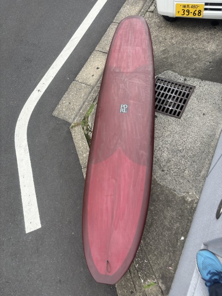 GY0870 サーフボード ロングボード ノーズライダー KARAS 9’ 4” 9.4 x 22 7/8 x 2 15/16拍卖