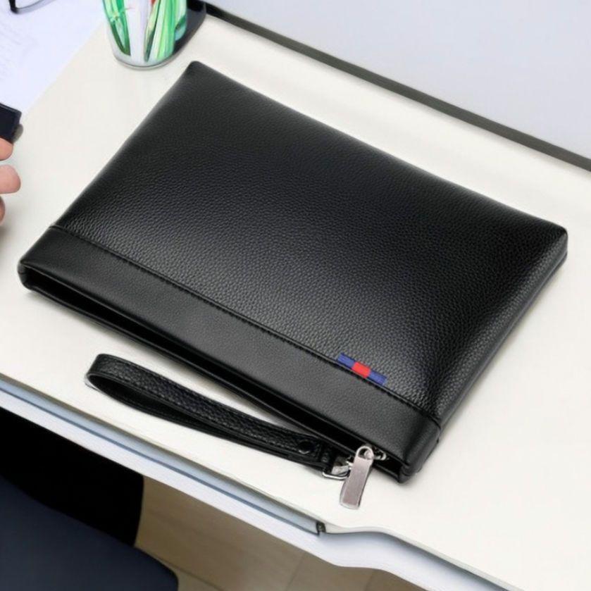 再入荷★クラッチバッグ セカンドバッグ ハンドバッグ メンズ 鞄 カジュアル バックパック 黒 フェイクレザー ブラック拍卖