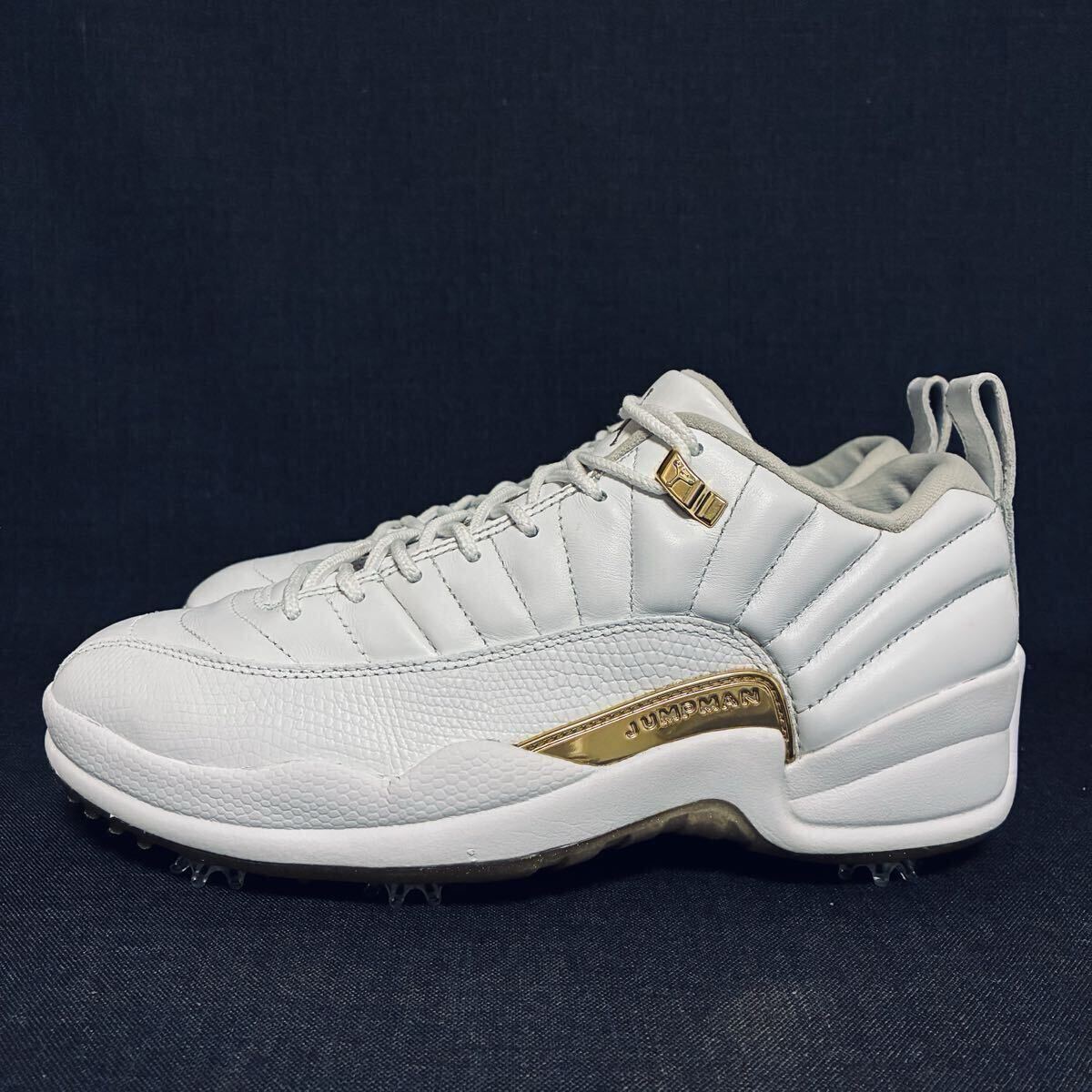 【新品クリーツ・鋲】NIKE AIR JORDAN 12 LOW GOLF 'MASTERS' US8 26cm ナイキゴルフ エア ジョーダン12 ロー 'マスターズ' ゴルフシューズ拍卖