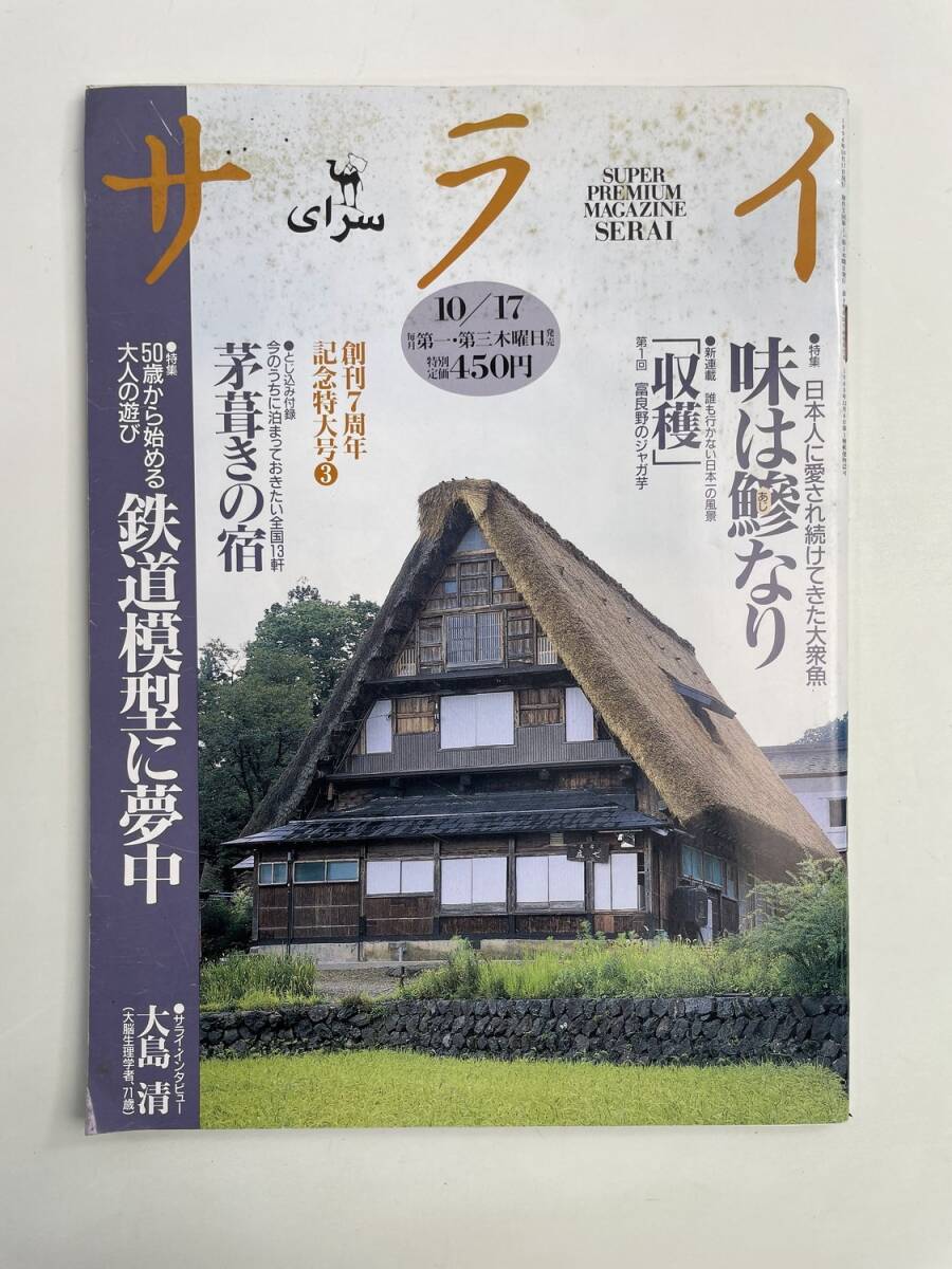 サライ 鉄道模型に夢中 / 味は鯵なり / 茅葺きの宿 1996年10月17日 小学館【z188527】251030拍卖