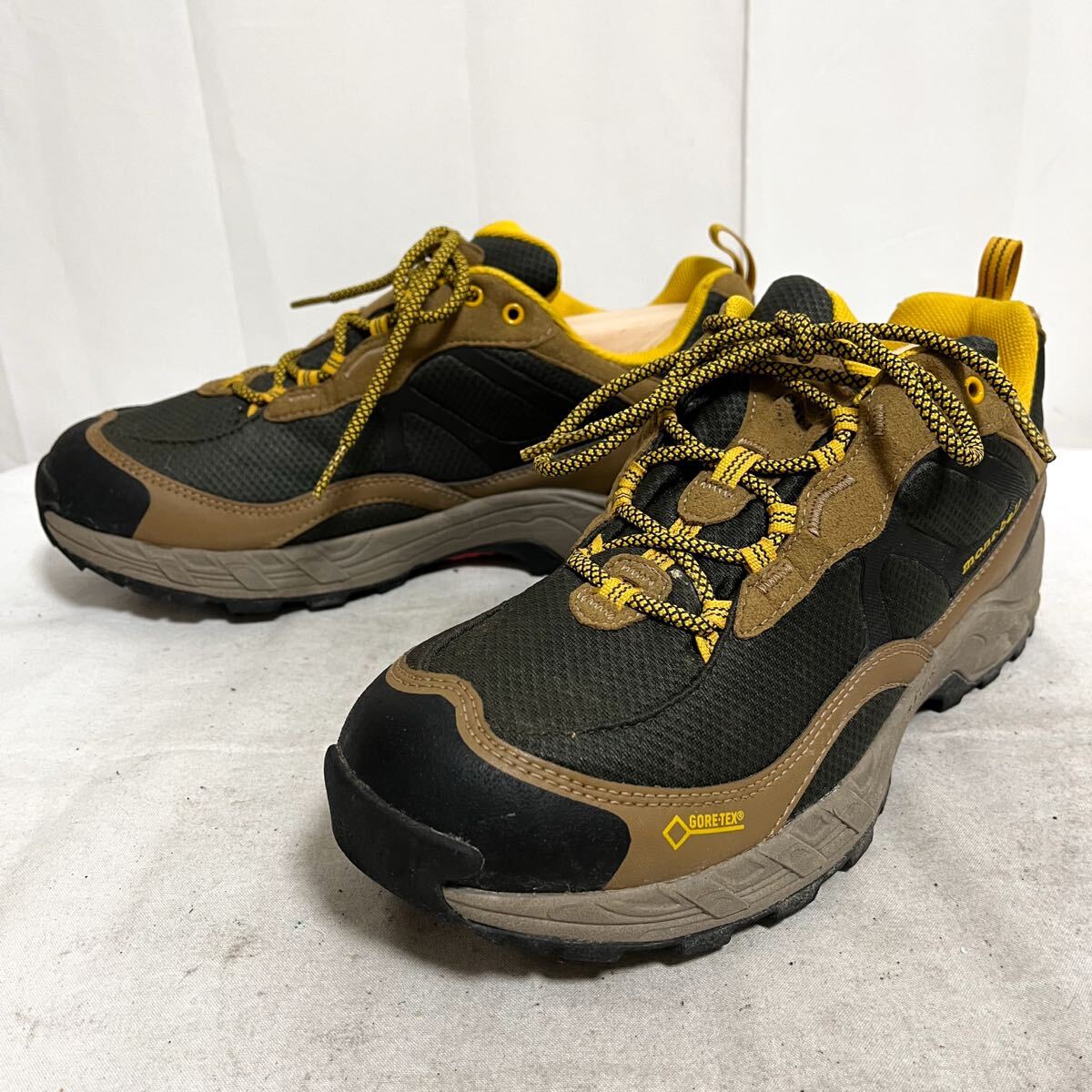 和869★ mont-bell GORE-TEX モンベル ゴアテックス トレッキング アウトドア シューズ 27 ブラウン ブラック メンズ拍卖