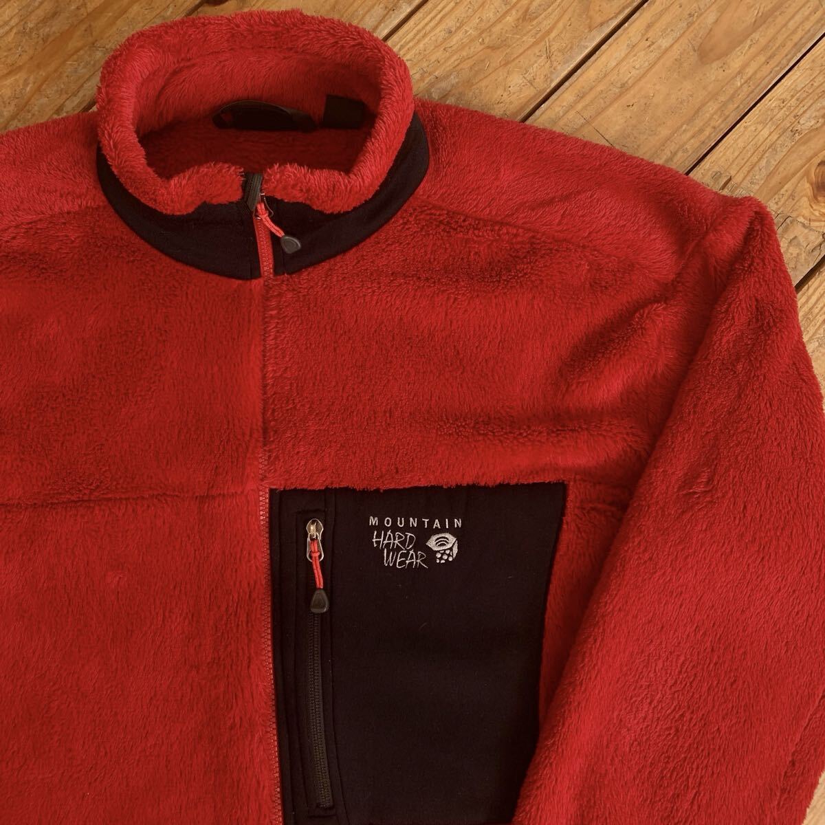 USA古着 Moutain Hardwear マウンテンハードウェア フリースジャケット ポーラテック メンズ XLサイズ アウトドア フルジップ J4167拍卖