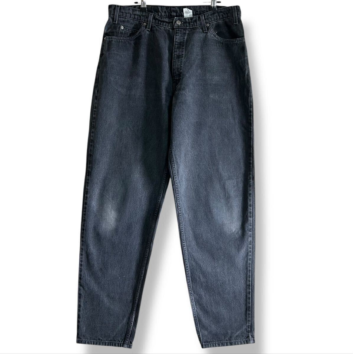90年代 リーバイス 560 テーパード ブラックデニムLevi's LOOSE FIT デニムパンツ W38 L34 黒 90s ヴィンテージ 古着 ジーンズ / 3443拍卖