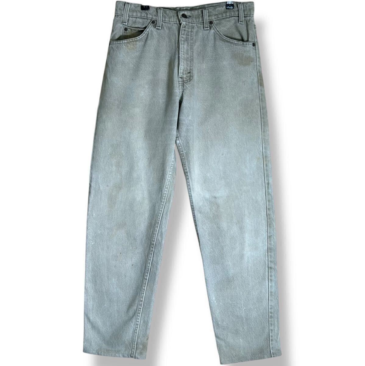 USA製 90s リーバイス 550 RELAXED FIT デニムパンツ Levi's ジーンズ アメリカ製 オレンジタブ W32 L34 ヴィンテージ 古着 ボロ /3517拍卖