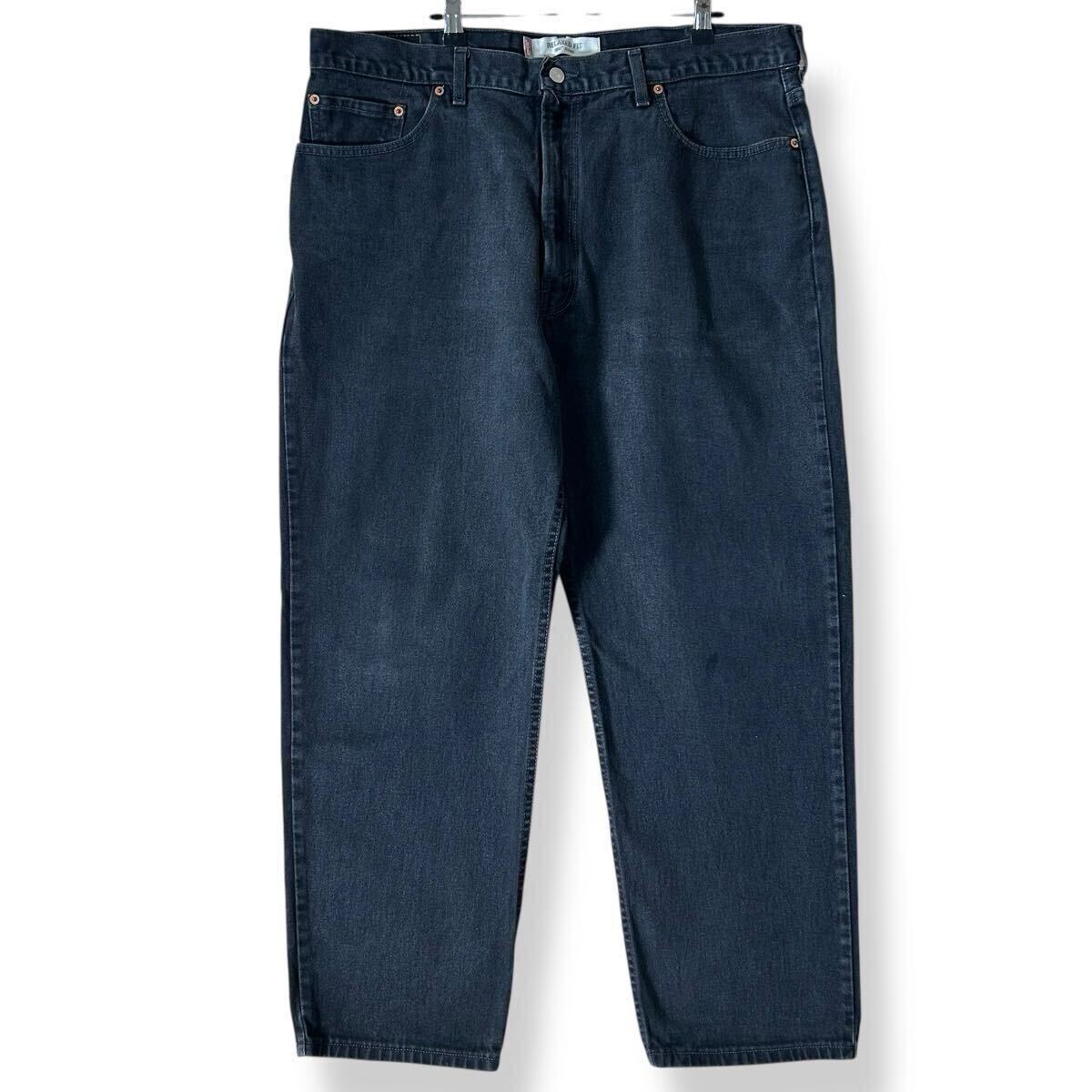 リーバイス 550 デニムパンツ テーパード ブラックデニム カナダ製 Levis W40 L30 ヴィンテージ USA 古着 大きいサイズ /3583拍卖
