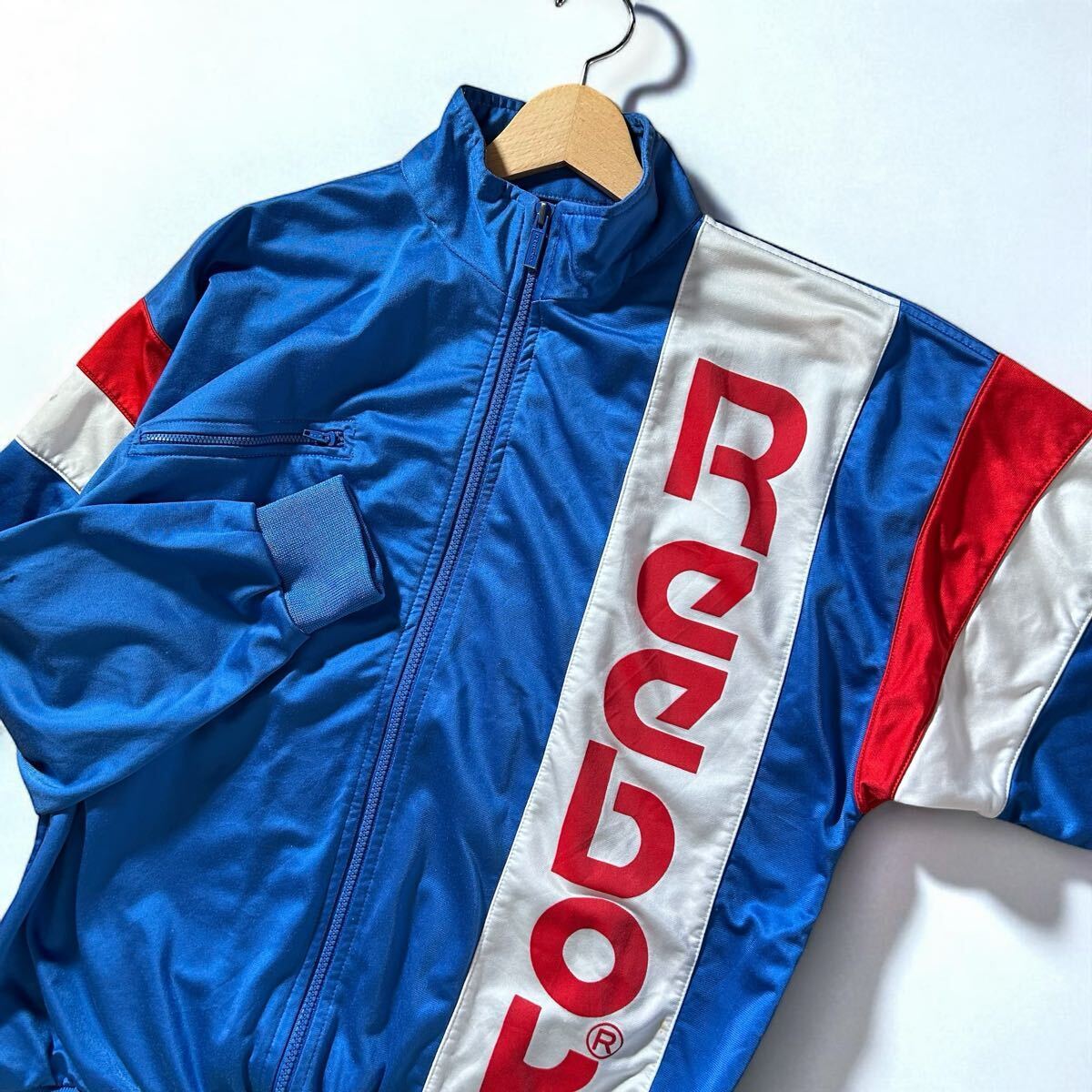 Reebok sport トラックジャケット ジャージ リーボック ブルー ヴィンテージ スポーツウェア トリコロール 80s 90s 古着 M / AL006拍卖