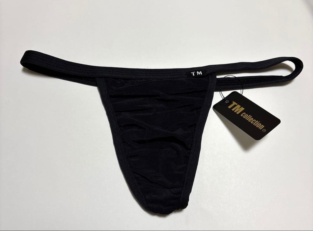 【TMコレクション/Mサイズ】メンズ Gスト Tバック 黒 ブラック/tmcollection /新品未使用/匿名発送拍卖