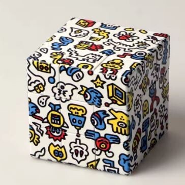 【364Cartoon Alien3x3】子供のための魔法の立方体のおもちゃ,漫画のエイリアン マジックキューブ パズル ルービックキューブ拍卖