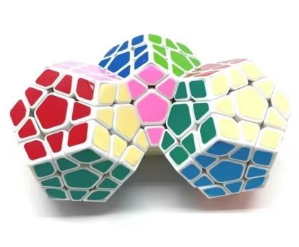 【Megaminx/ NS-CB5572W】 トリプルメガミンクス ホワイト ボディ カルビンのパズル マジック キューブ拍卖