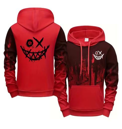 【新品・Lサイズ・Red Top】メンズセットフード付きスウェットシャツ カジュアルスポーツ ファッションパーカー拍卖