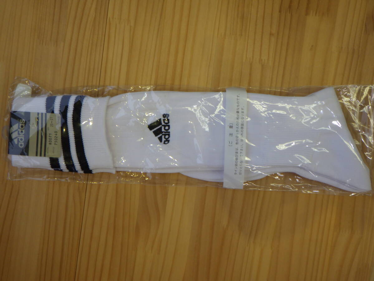 アディダス サッカーソックス 25-27cm ホワイト拍卖
