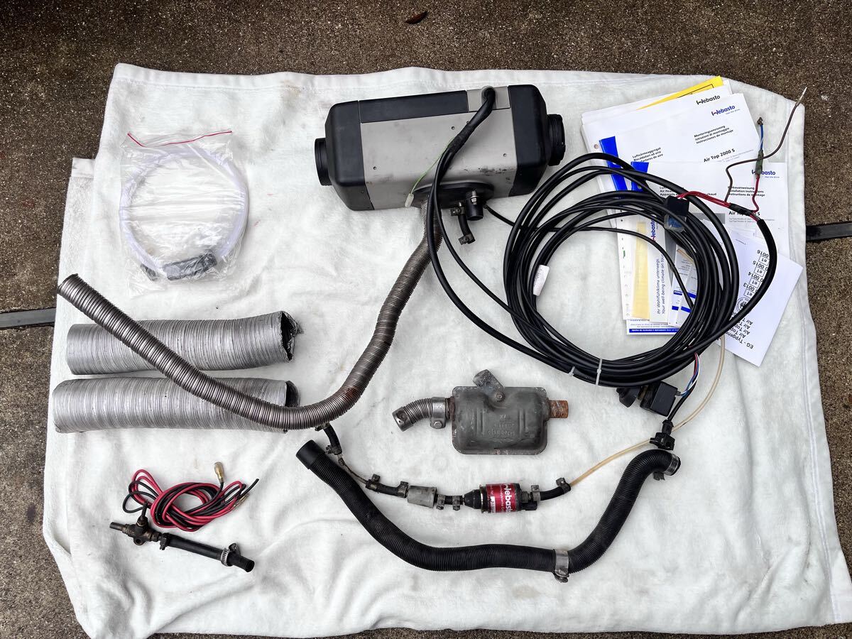 ●●WebastoべバストFFヒーター12Vガソリン用 AT2000S動作確認済み ほぼフルセット 空冷VWビートルタイプ2バスキャンパーなどに●●拍卖