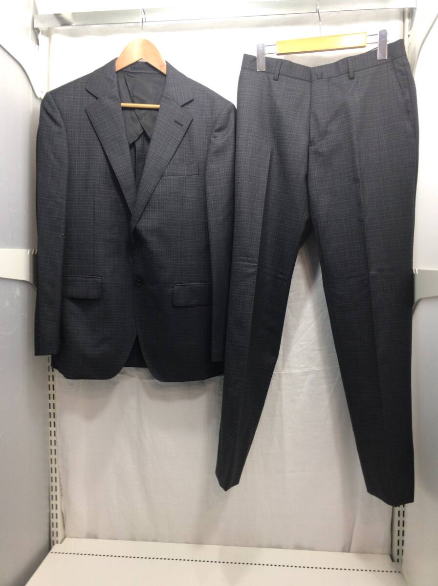 五大陸 スーツ 上下 セット サイズ 36 (A5) グレー チェック メンズ E65k2拍卖