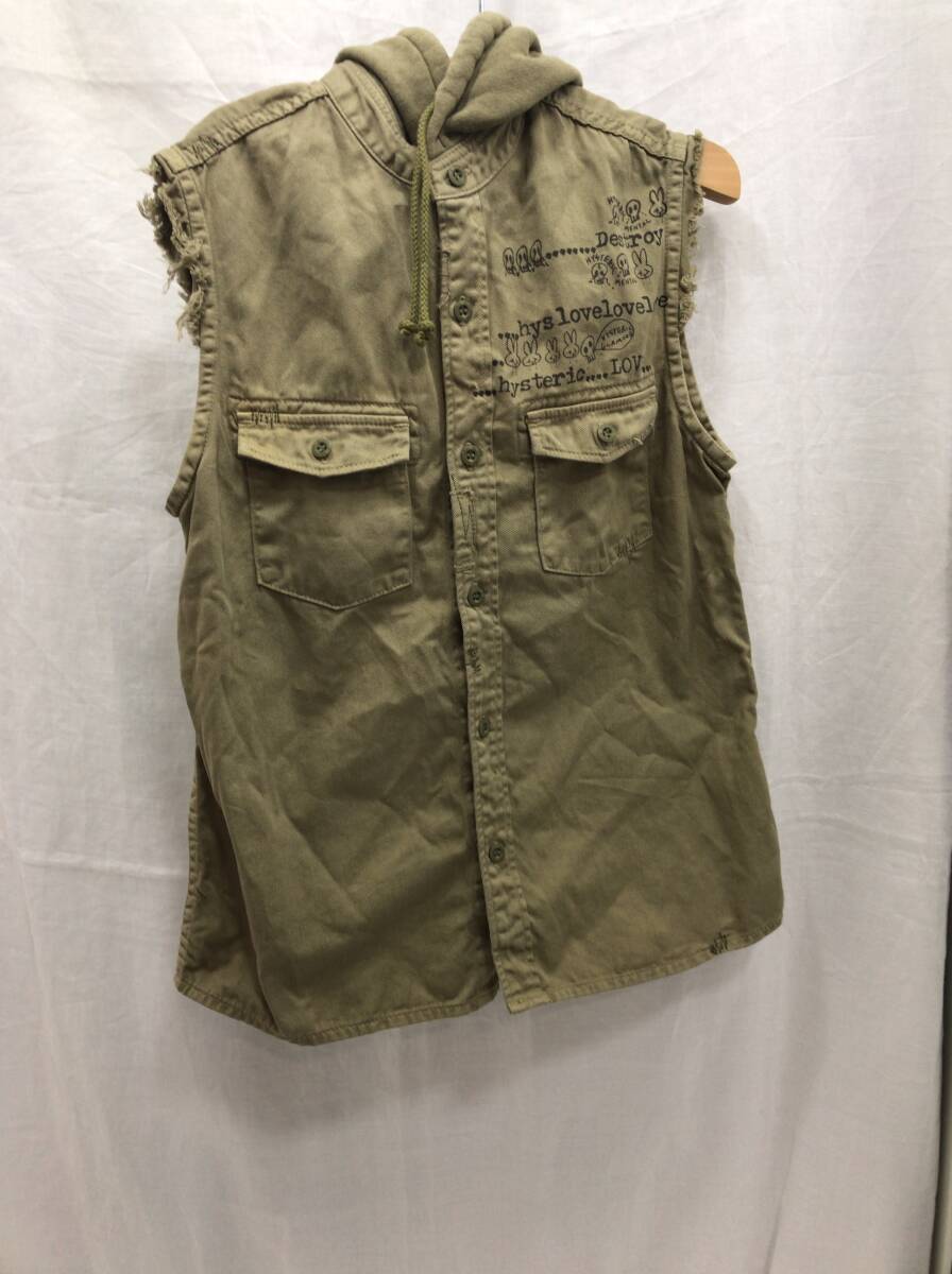 HYSTERIC MINI ベスト カーキー 140cm キッズ 子ども ヒステリックミニ E8拍卖