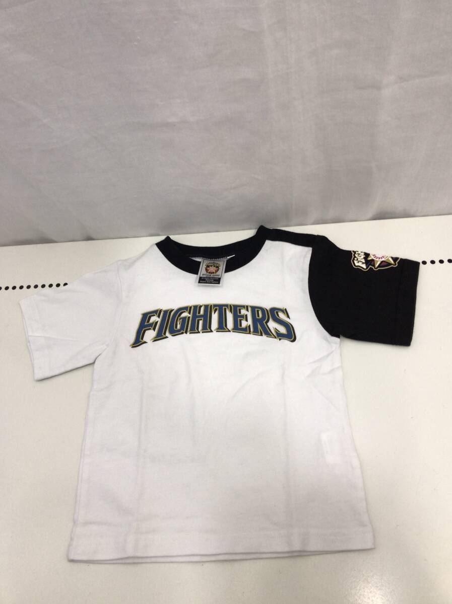 北海道日本ハムファイターズ 応援ユニフォーム ホワイト ブラック 100cm キッズ C12拍卖