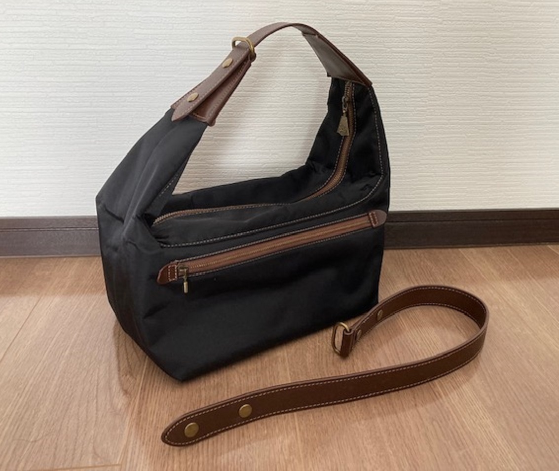 UPLAウプラ ジゴーニュ復刻版 高密度ナイロン ブラック×ブラウン 延長ベルト付拍卖