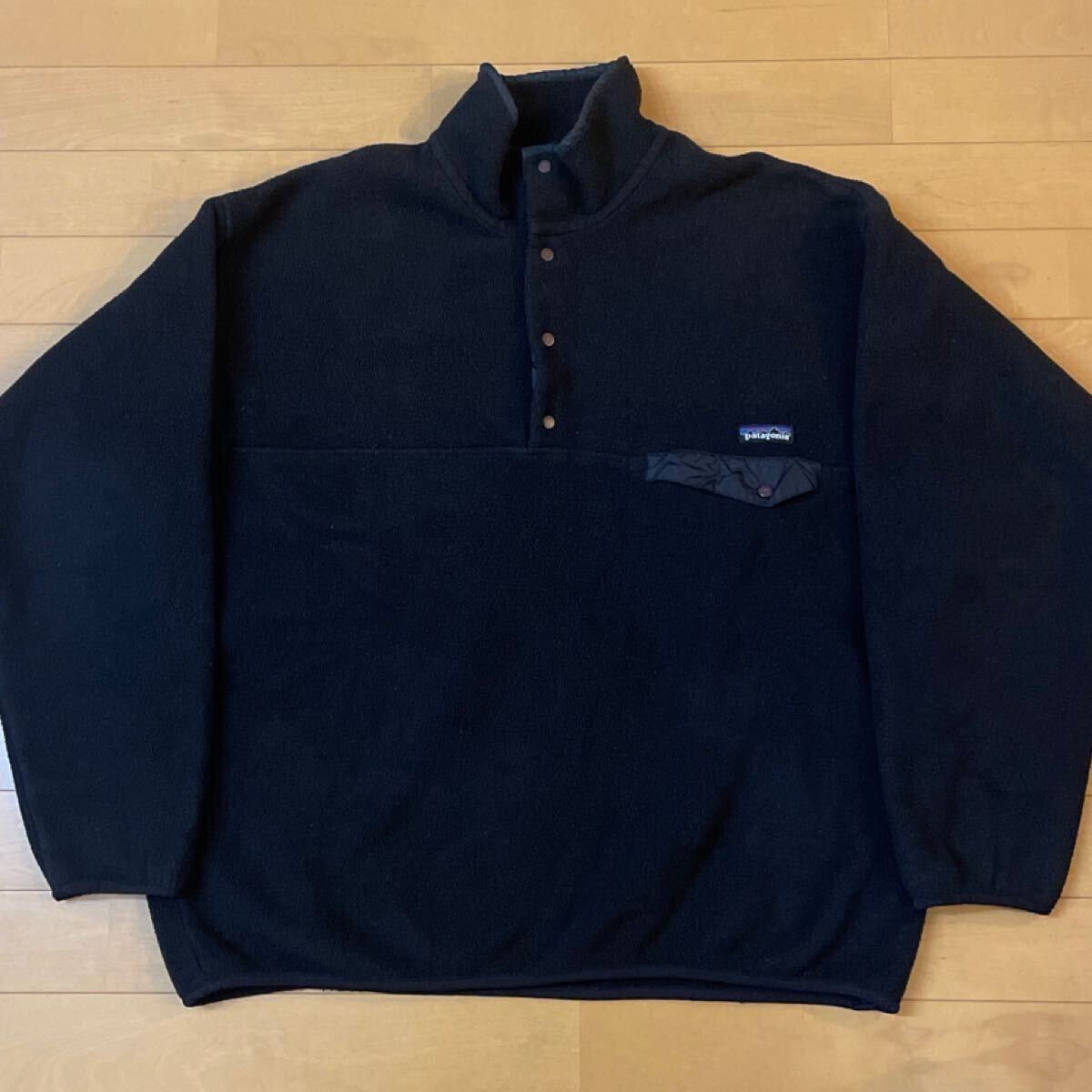 USA製 黒 XL Patagonia スナップT パタゴニア シンチラ フリース ブラック 90s 拍卖