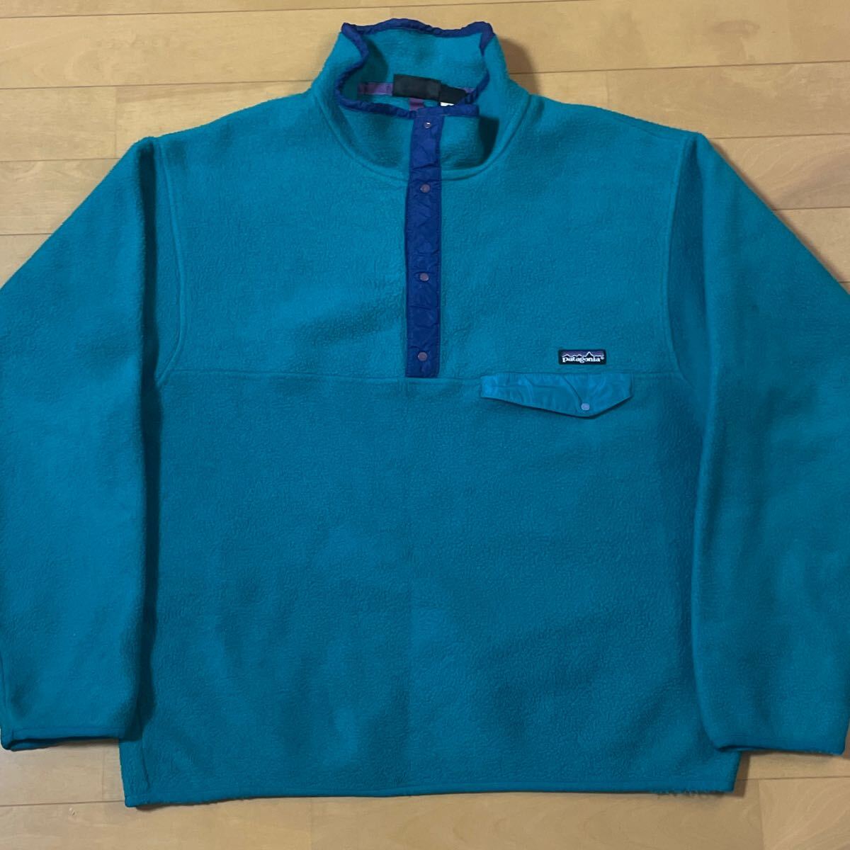 USA製 patagonia スナップT シンチラ フリース パタゴニア ビンテージ 80s 90s XL 前立てナイロン 拍卖