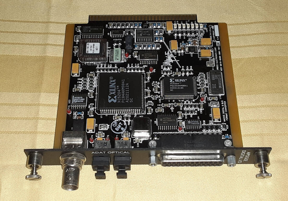 ★MACKIE DIGITAL 8 BUS APOGEE OPTICAL-8 ADAT HDR24/96 MDR24/96 0010-0600-0001 TDIF BOARD★OK!!★MADE in USA★拍卖