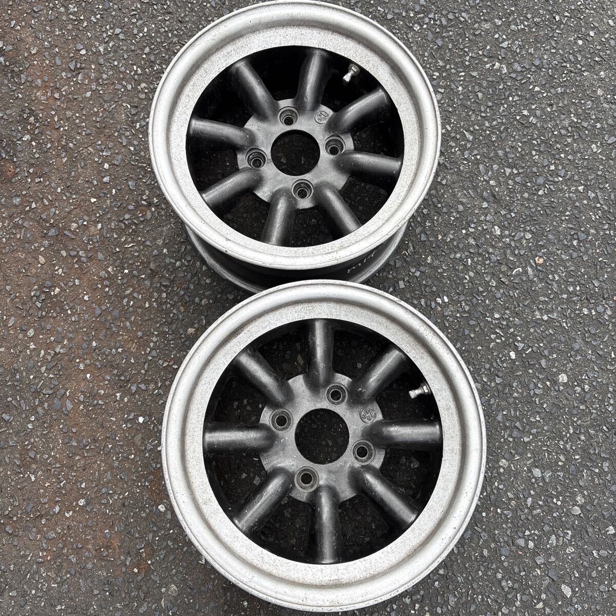 ワタナベ、7JBタイプ114.3-14深リムAE86セリカトレノ旧車当時物拍卖