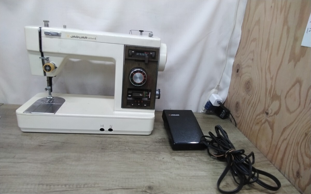 g_t H625 JAGUAR Velevet2ミシン本体(MODEL305)★カルチャー★ハンドクラフト★手工芸★ミシン★本体☆ジャガーミシン拍卖