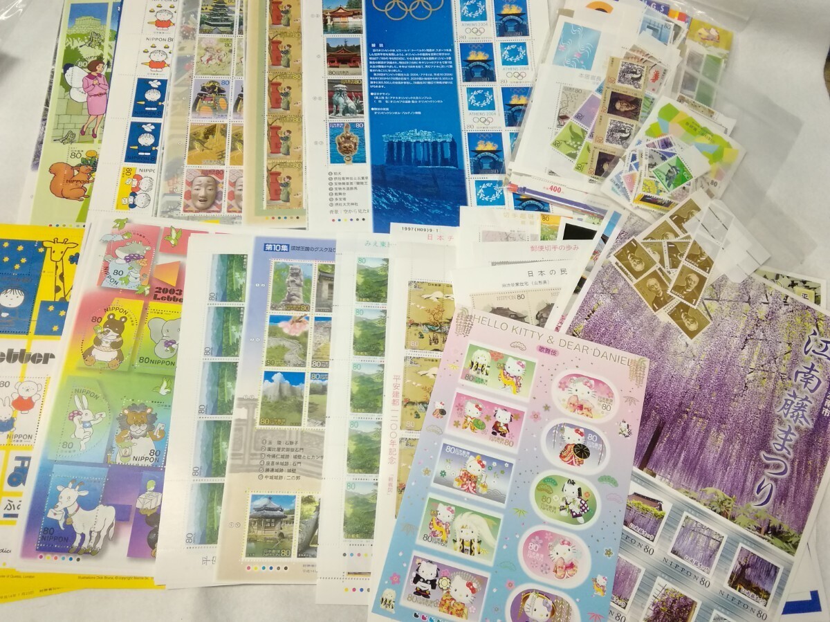 g_t P450 ☆未使用 切手 まとめて 大量 総額99360円分 記念切手 シート バラ いろいろ 台紙 コレクション拍卖