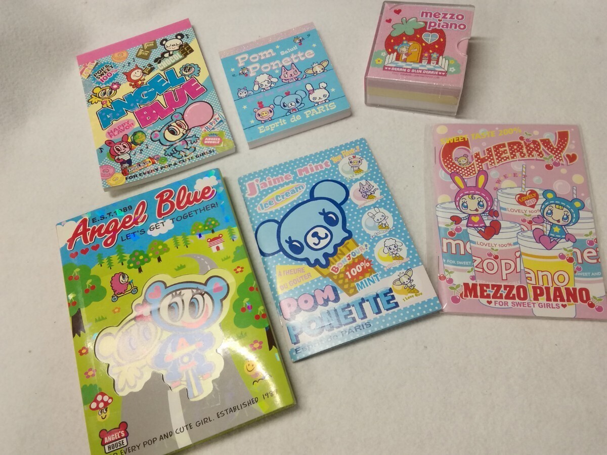 g_t P210 ☆メゾピアノ ポンポネット エンジェル・ブルー メモ帳 まとめて拍卖