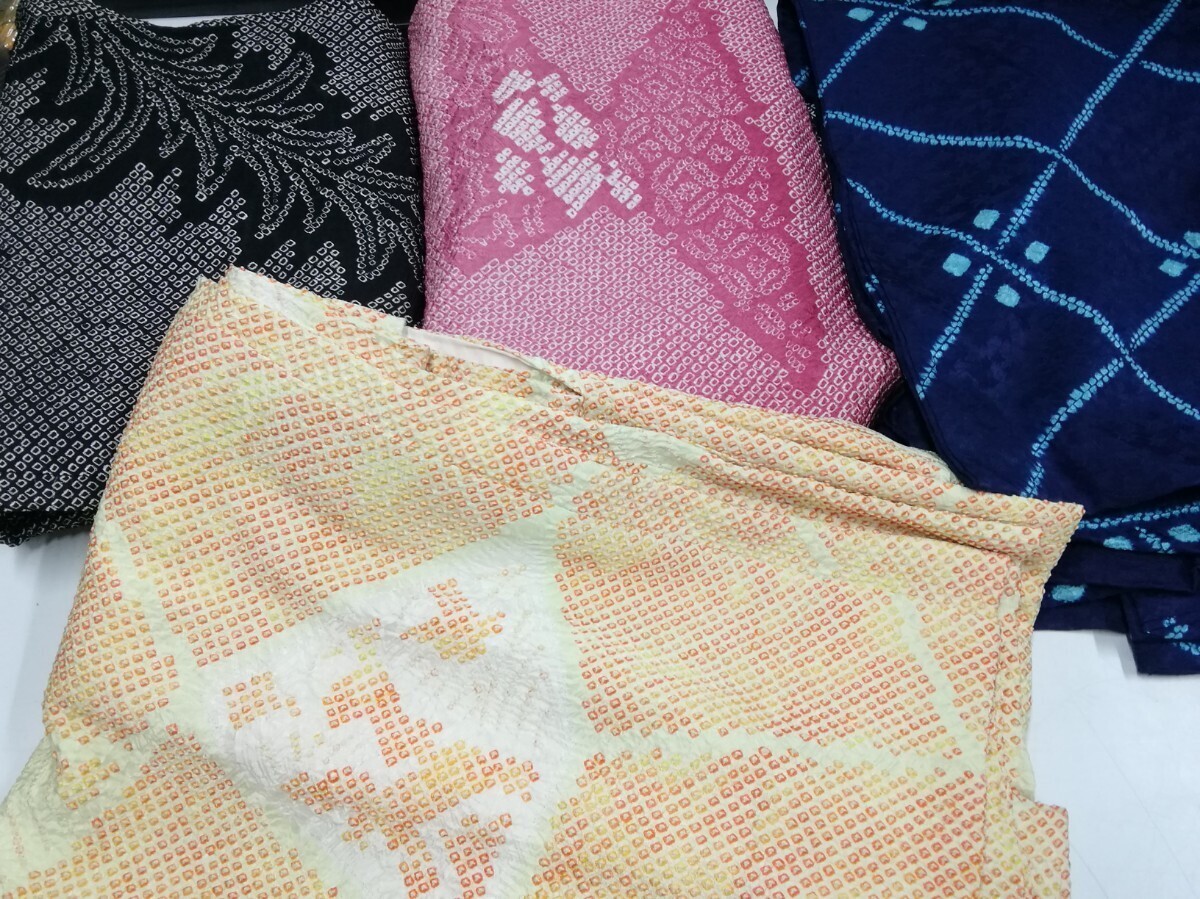 g_t L124 ☆羽織り 絞り羽織り 4点まとめて ※リメイク、ハンドメイド等に拍卖