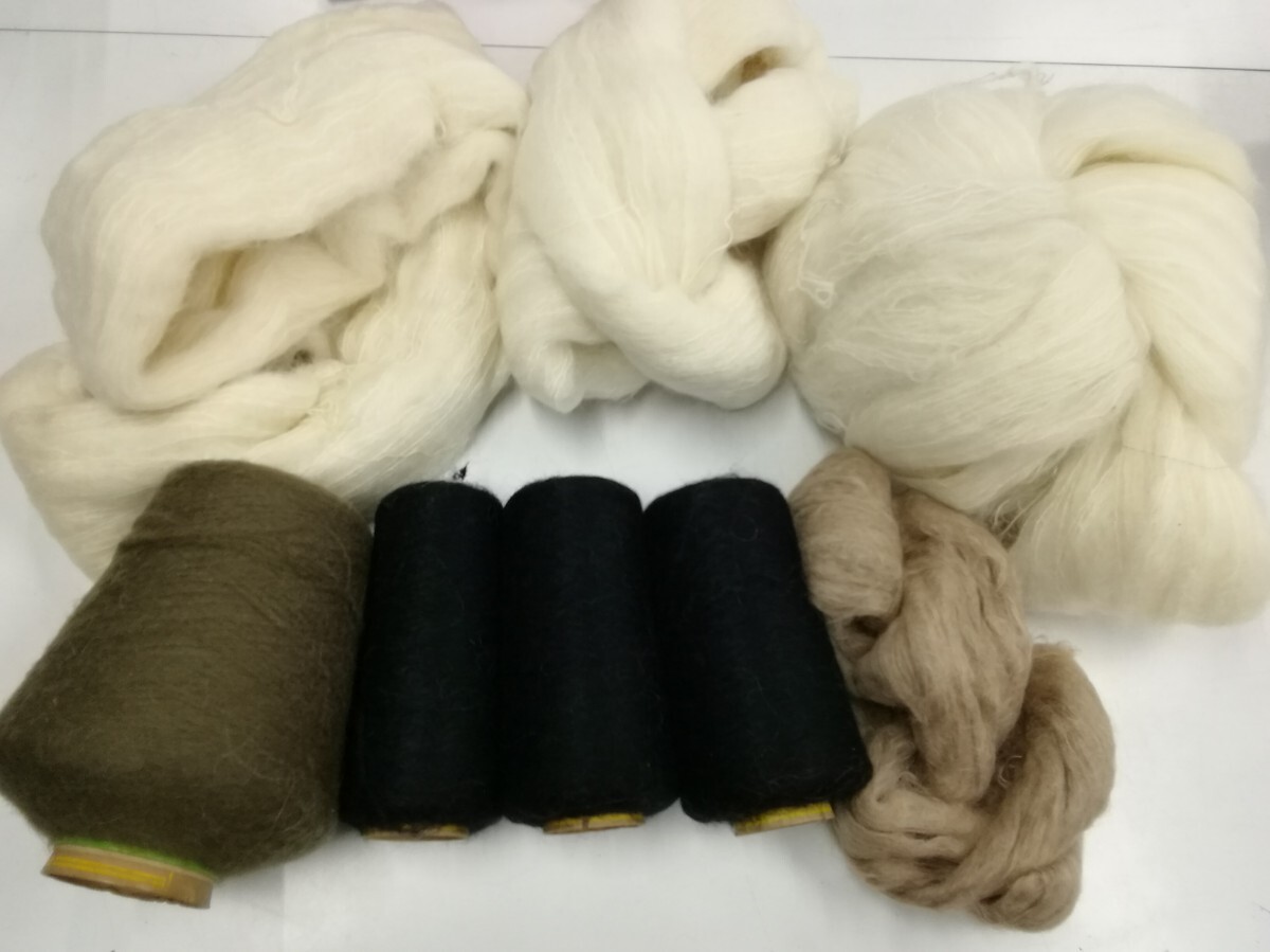 g_t P897 ☆かせ巻き 毛糸 モヘア 工業用毛糸まとめて 【現状品】拍卖