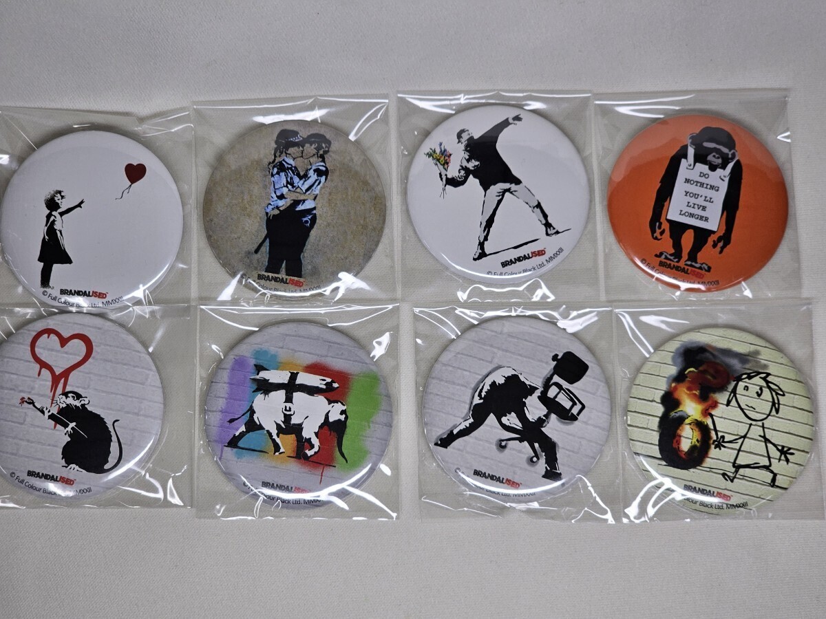 cpha BRANDALISED CAN BADGE Collection BANKSY'S GRAFFITI コンプリートシリーズ vol.1 バンクシー 缶バッジのみ2拍卖