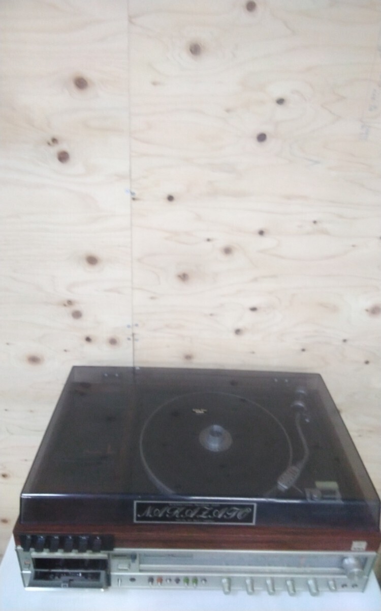 g_t K697 AIWA STEREO MUSIC SYSTEM TURN TEBURU REKODA KASETTO DECK AM/FM RADIO(AF-4300)★AV機器★オーディオ機器★ターンテーブル拍卖