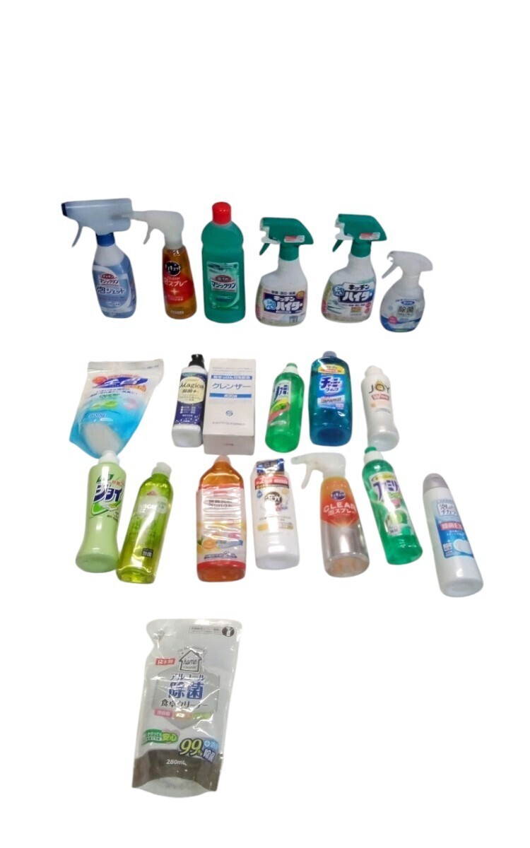 g_t N858 【未使用、使用済あり】 キッチンマジックリン 他 計20本 まとめ売り セット★家庭用品★掃除用品★洗剤★クリーナー拍卖