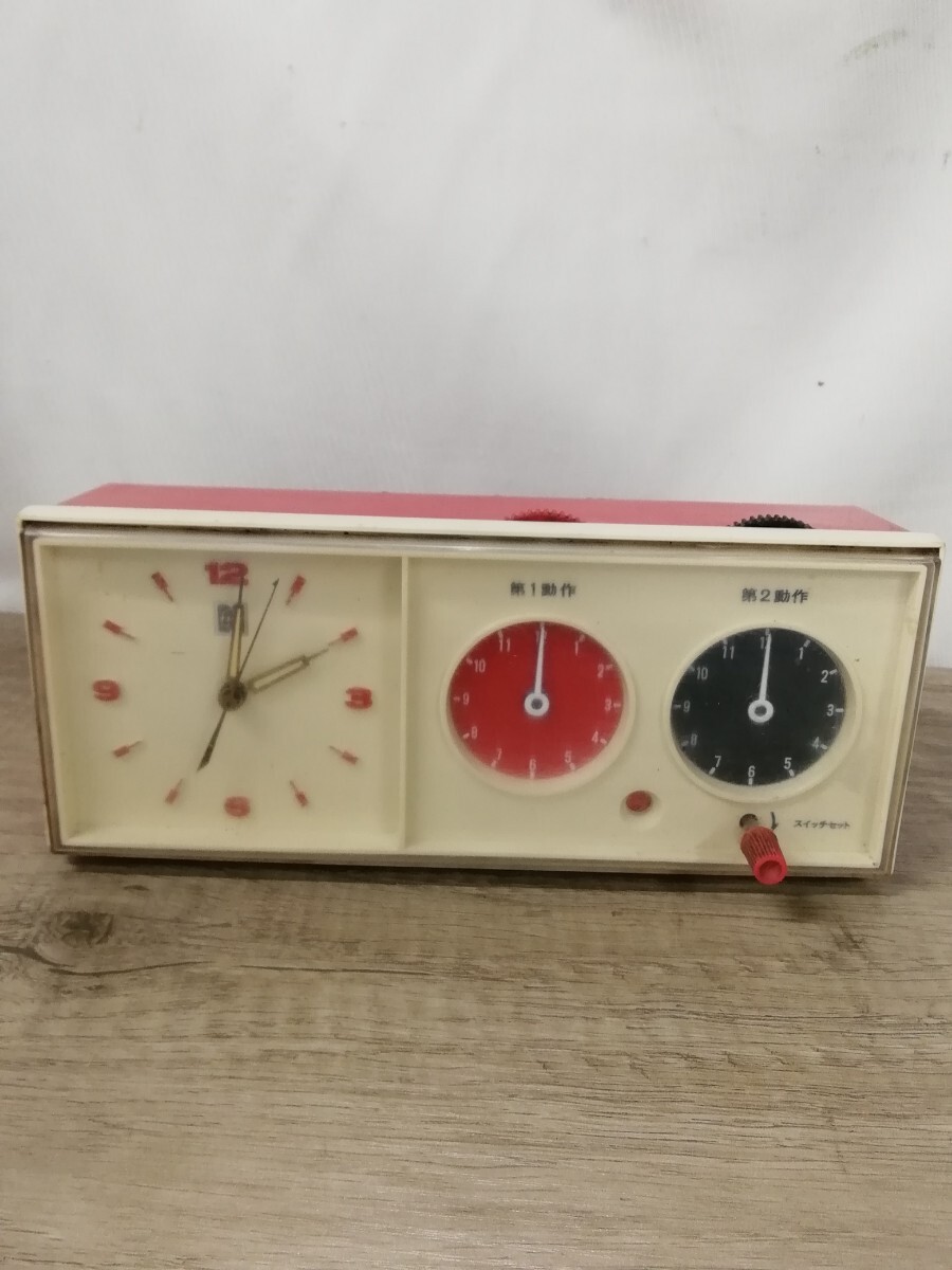 g_t P765 ナショナル 記憶時計 ET-44 ON・OFFタイマー レトロ家電 アンティーク AC100V 動作確認 昭和レトロ 現状 中古拍卖