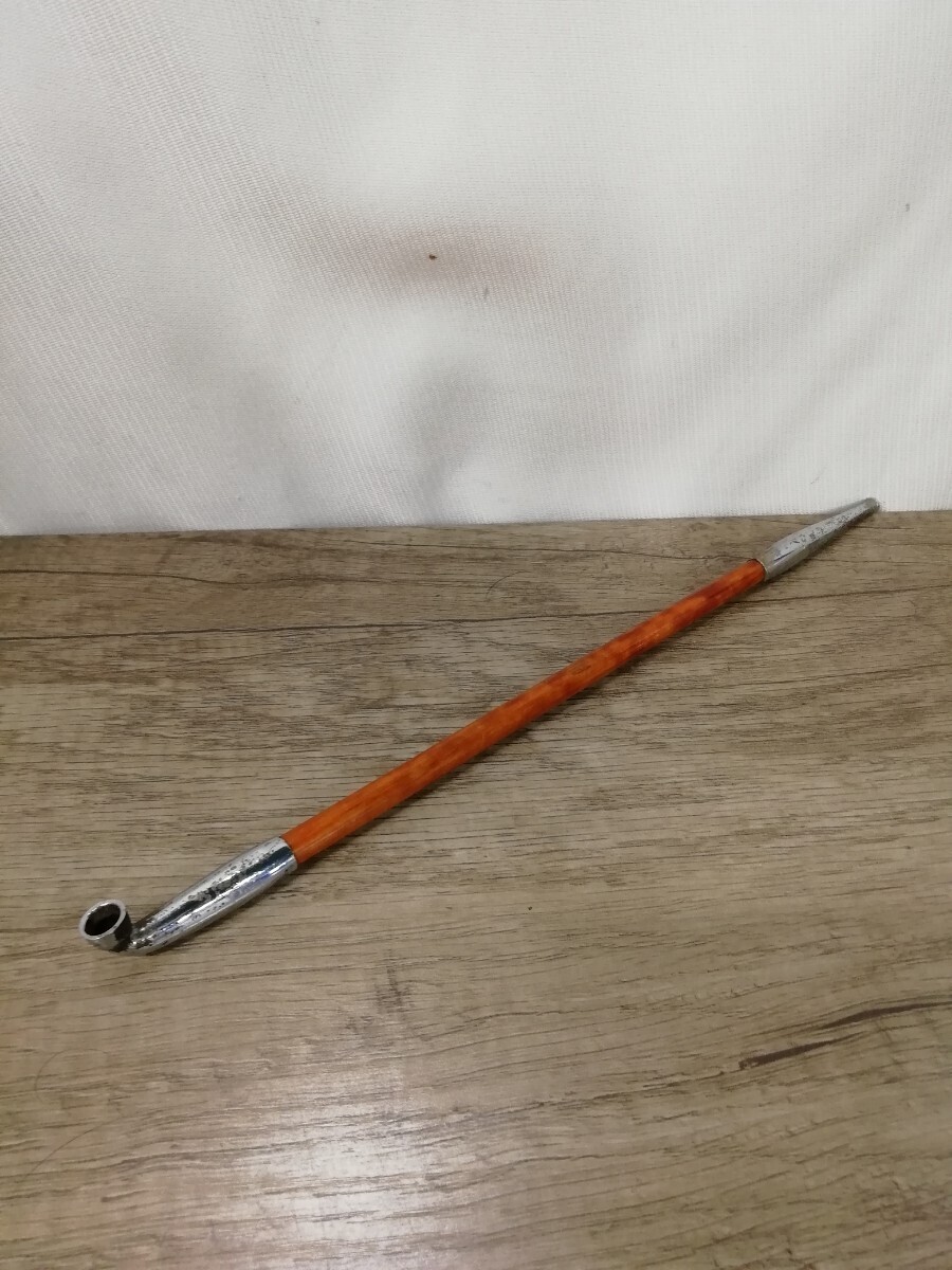 g_t L424 煙管 喫煙具 キセル 竹ラオ 約30㎝ 助六煙管 アンティーク 時代物 雑貨 中古拍卖