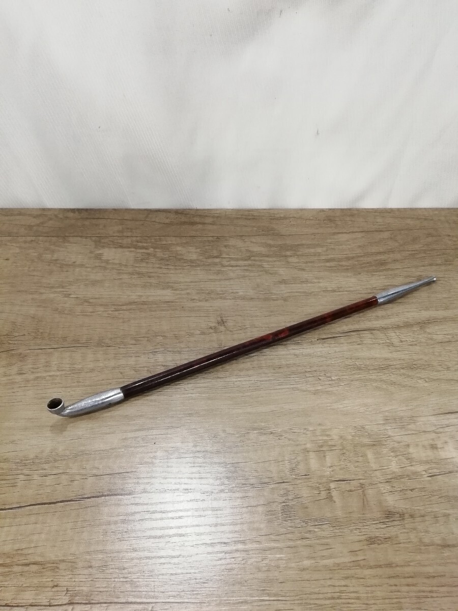 g_t G505 竹ラオ 助六煙管 長キセル 花魁煙管 アンティーク 喫煙具 時代物 骨董 中古拍卖