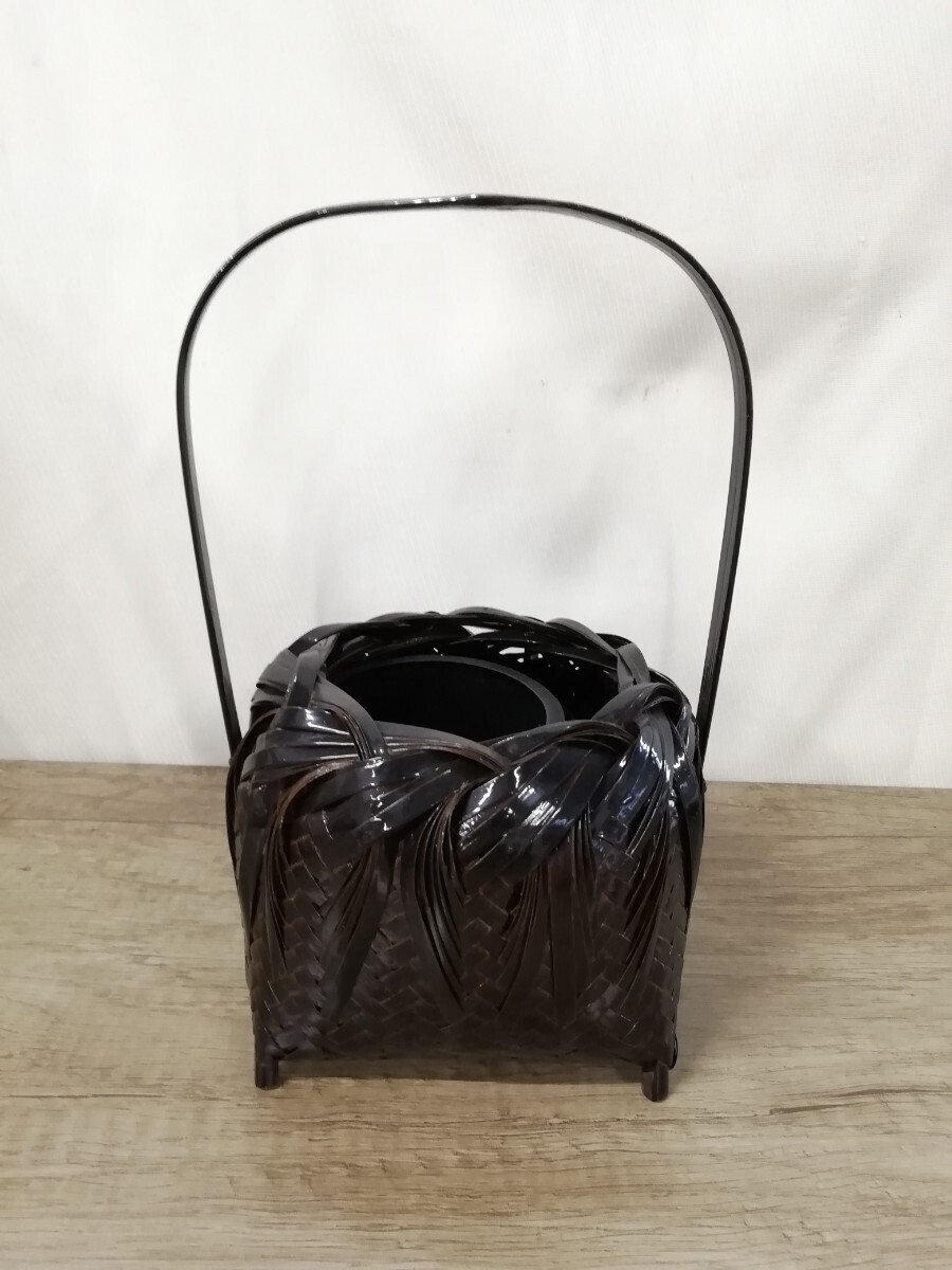 g_t G149 花かご 竹細工 手作り 竹工芸 花籠 インテリア 中古拍卖